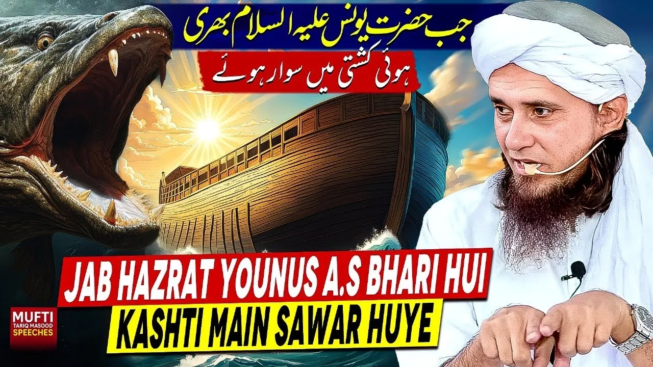 Jab Hazrat Younus A.S  Bhari Hui Kashti Main Sawar Huye  | Mufti Tariq Masood Speeches